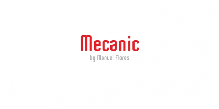 Mecanic font preview