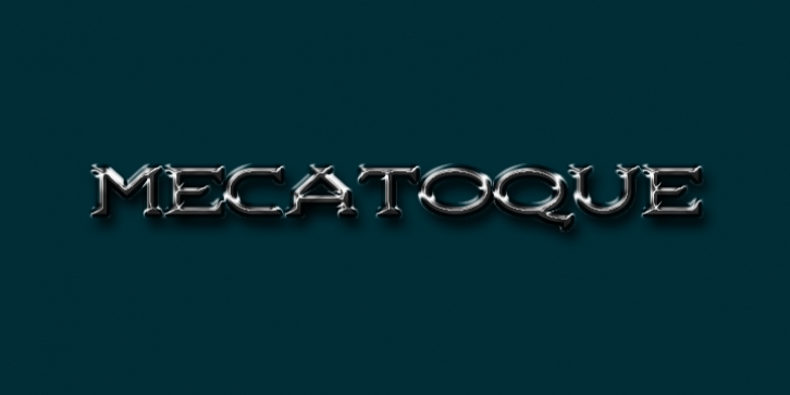 Mecatoque font preview