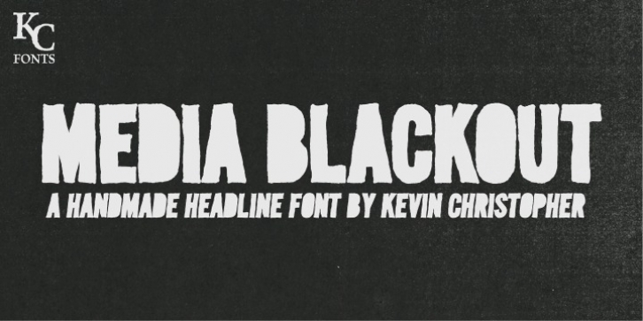 Media Blackout font preview