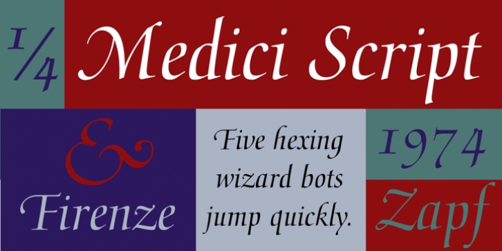 Medici Script font preview