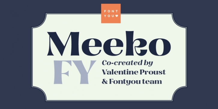 Meeko FY font preview