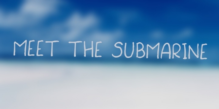 Meet The Submarine font preview