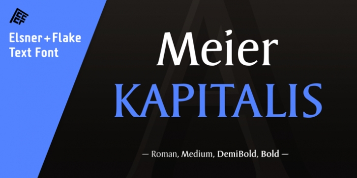 Meier Kapitalis font preview