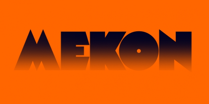 Mekon font preview