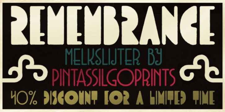 Melkslijter font preview