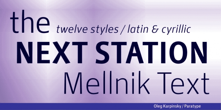 Mellnik Text font preview