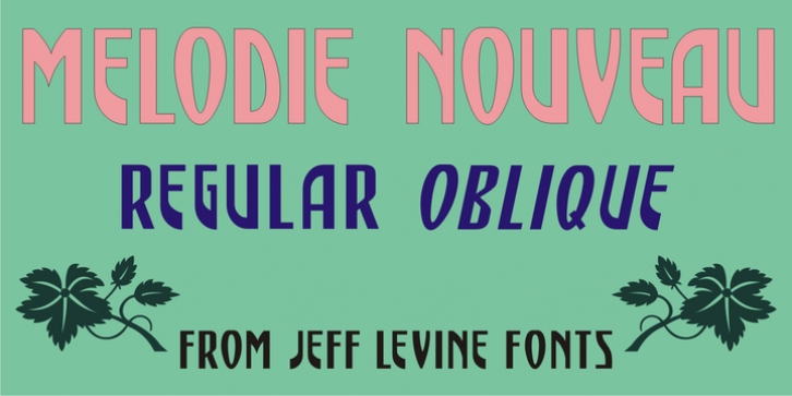 Melodie Nouveau JNL font preview