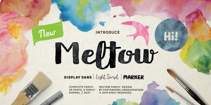 Meltow font preview