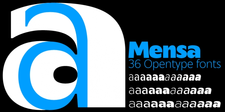 Mensa font preview