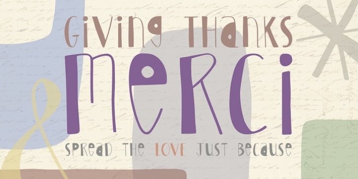 Merci font preview