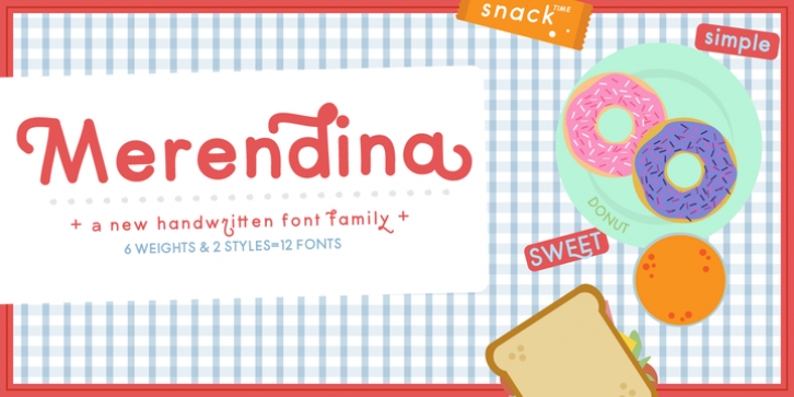 Merendina font preview