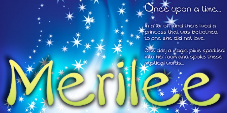 Merilee font preview