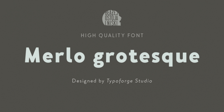 Merlo Grotesque font preview