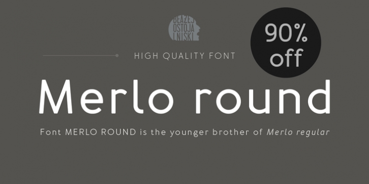Merlo Round font preview