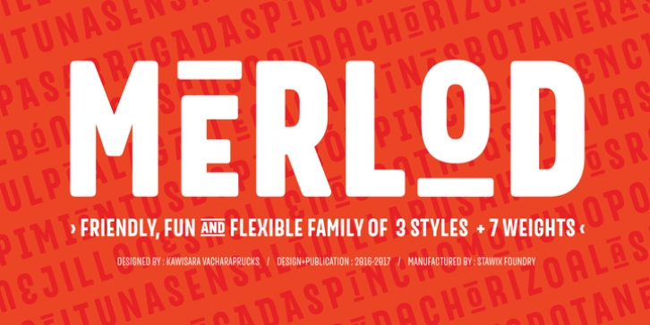 Merlod font preview