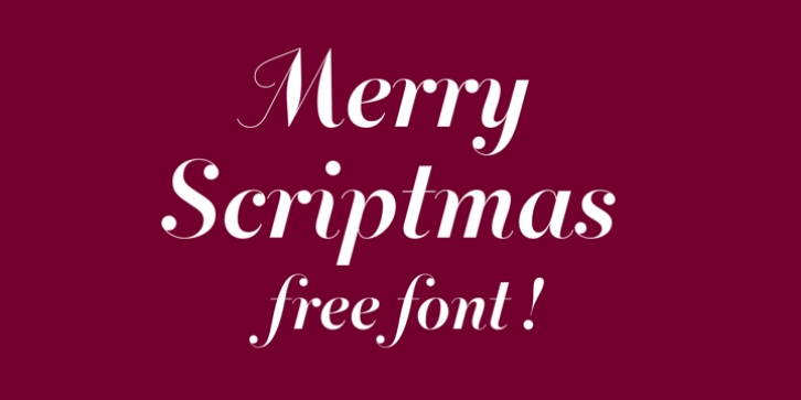 Merry Scriptmas font preview