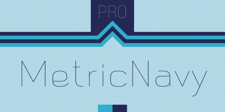 Metric Navy PRO font preview
