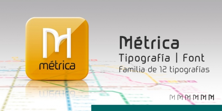 Metrica font preview