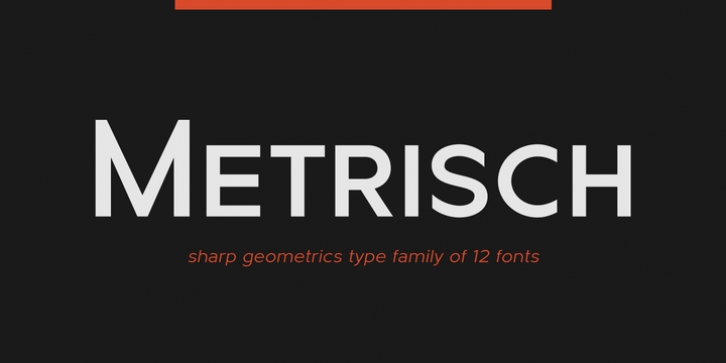 Metrisch font preview
