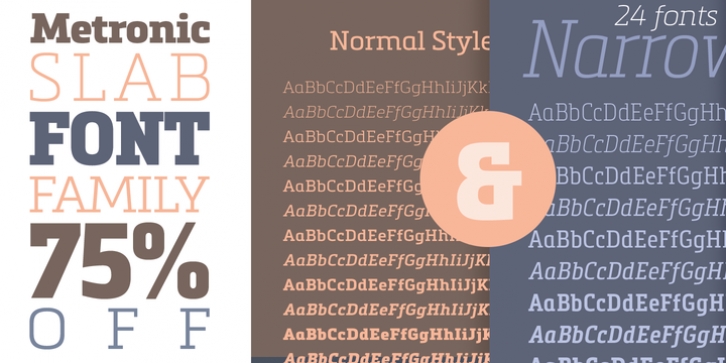 Metronic Slab Pro font preview