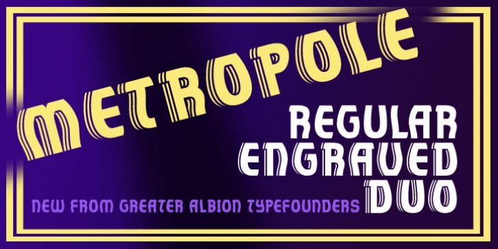 Metropole font preview