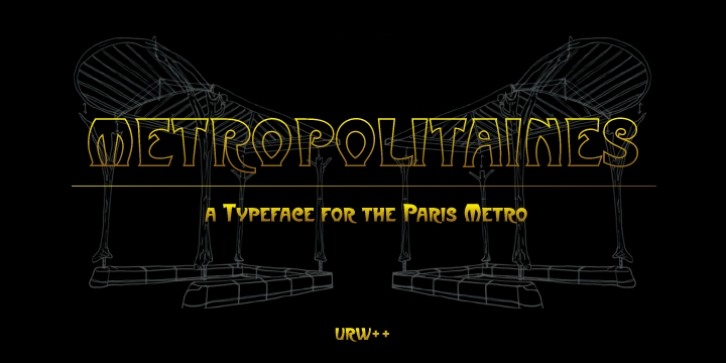 Metropolitaines font preview