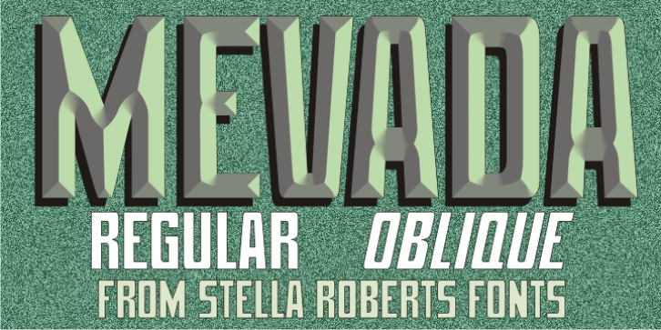 Mevada SRF font preview