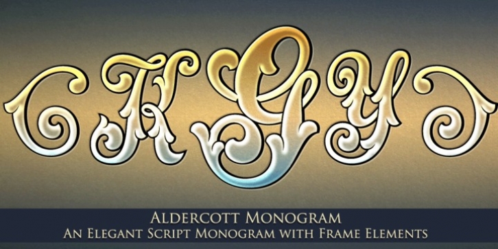 MFC Aldercott Monogram font preview