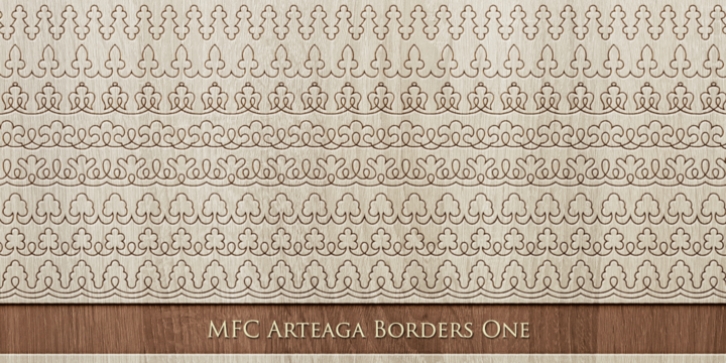 MFC Arteaga Borders One font preview