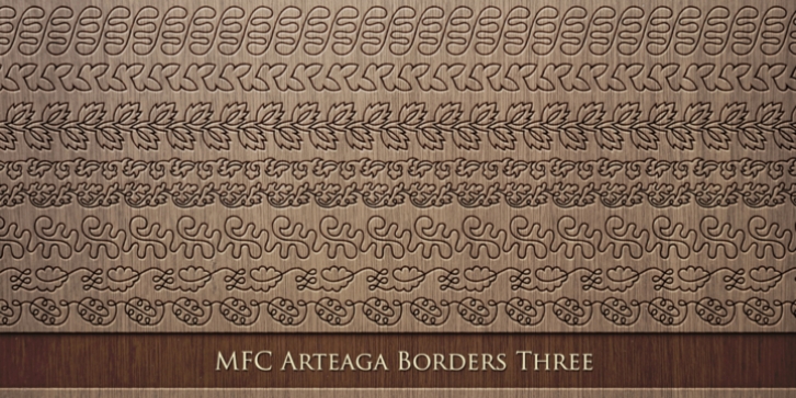 MFC Arteaga Borders Three font preview