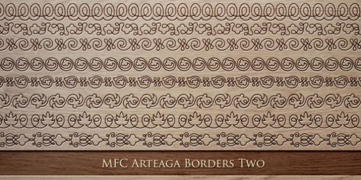 MFC Arteaga Borders Two font preview