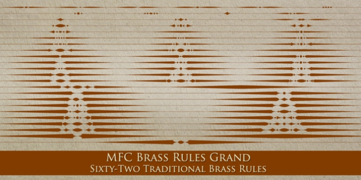 MFC Brass Rules Grand font preview