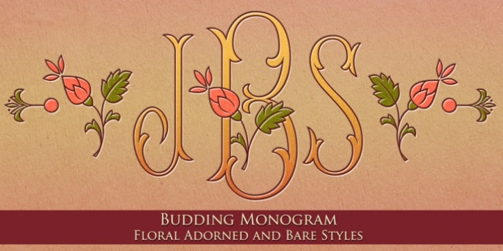 MFC Budding Monogram font preview