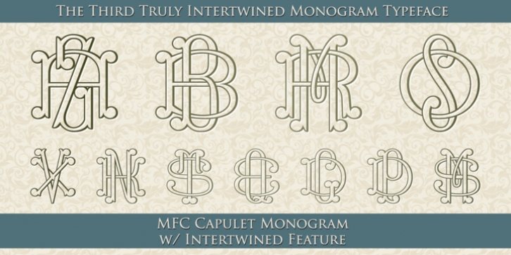 MFC Capulet Monogram font preview