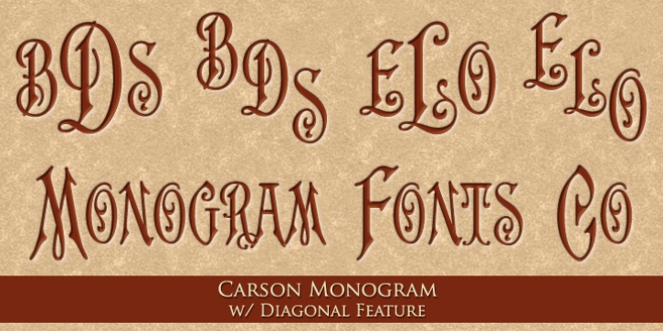 MFC Carson Monogram font preview