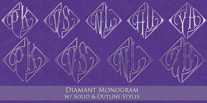 MFC Diamant Monogram font preview