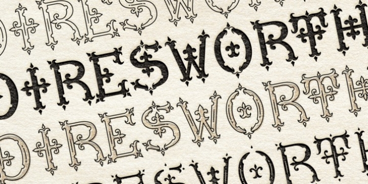 MFC Diresworth Monogram font preview