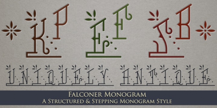 MFC Falconer Monogram font preview