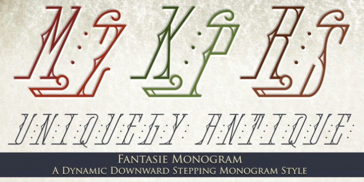 MFC Fantasie Monogram font preview