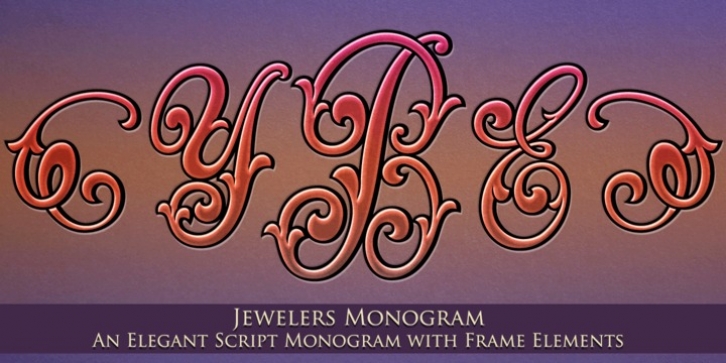 MFC Jewelers Monogram font preview