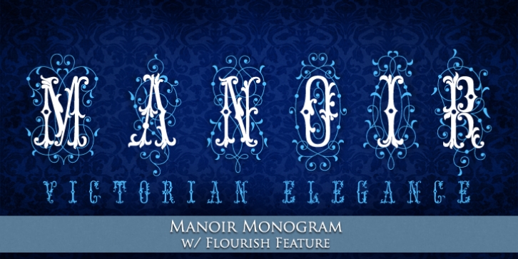 MFC Manoir Monogram font preview