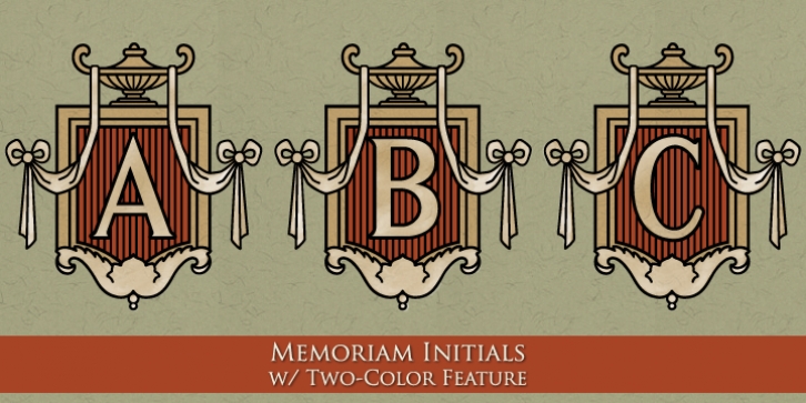 MFC Memoriam Initials font preview