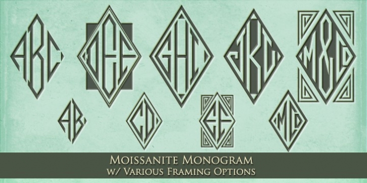 MFC Moissanite Monogram font preview
