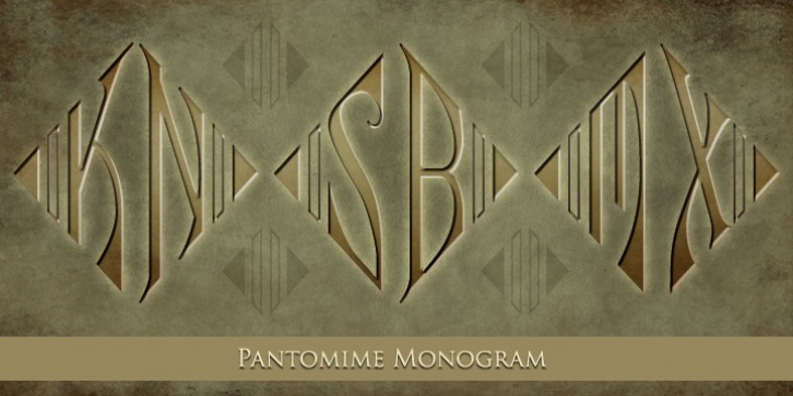 MFC Pantomime Monogram font preview