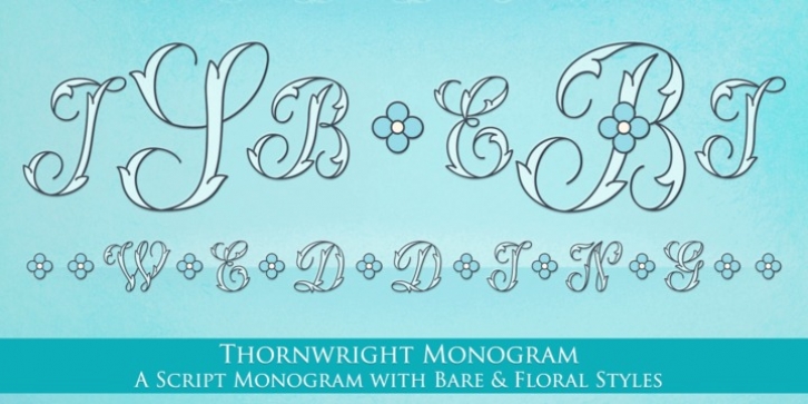 MFC Thornwright Monogram font preview