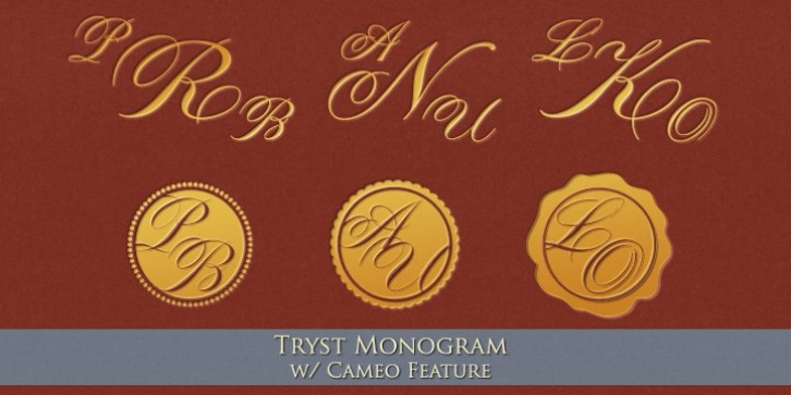 MFC Tryst Monogram font preview