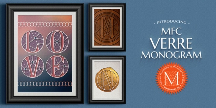 MFC Verre Monogram font preview