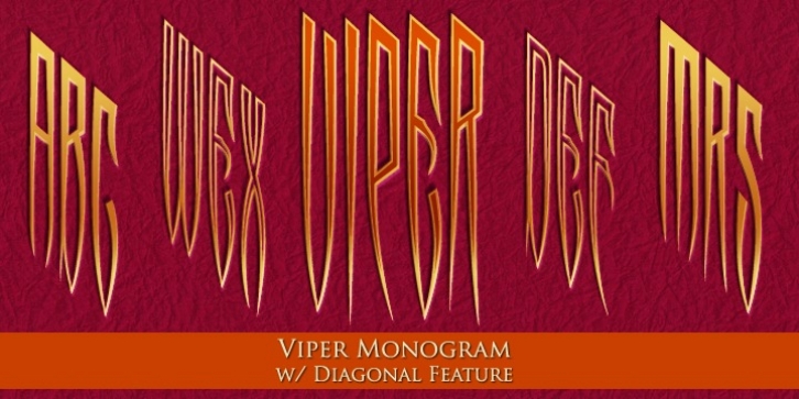 MFC Viper Monogram font preview