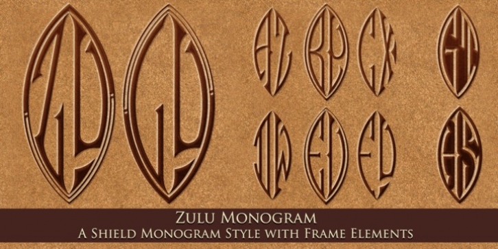 MFC Zulu Monogram font preview