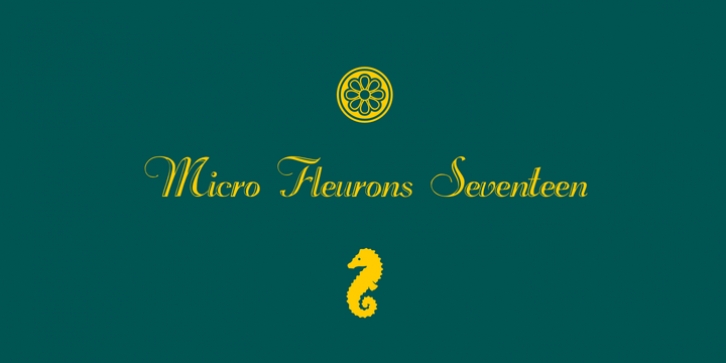 Micro Fleurons font preview
